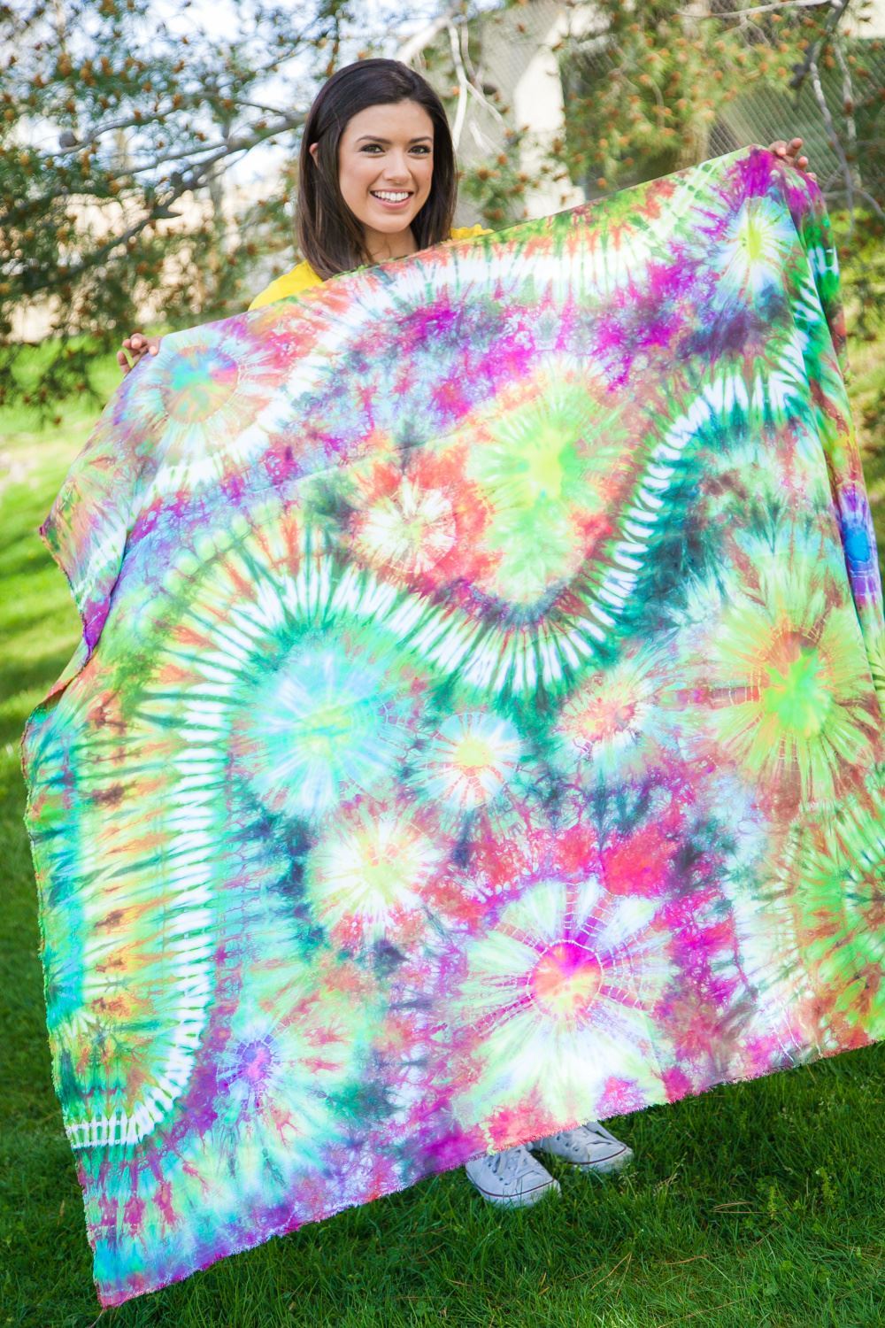 Ice Dye Pastel Tie Dye Tapestry