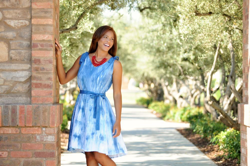 Shibori Tie-Dye Dress