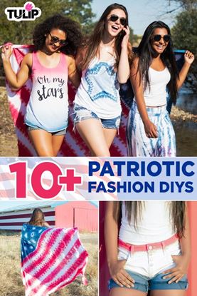 Picture of 10+ Patriotic Tie-Dye DIYs