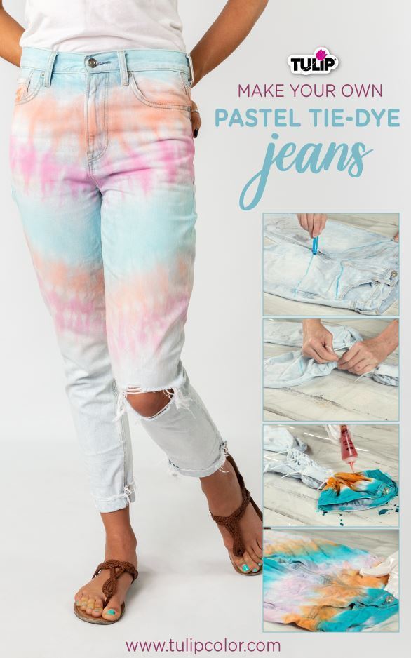 Tulip Pastel Tie-Dye Jeans