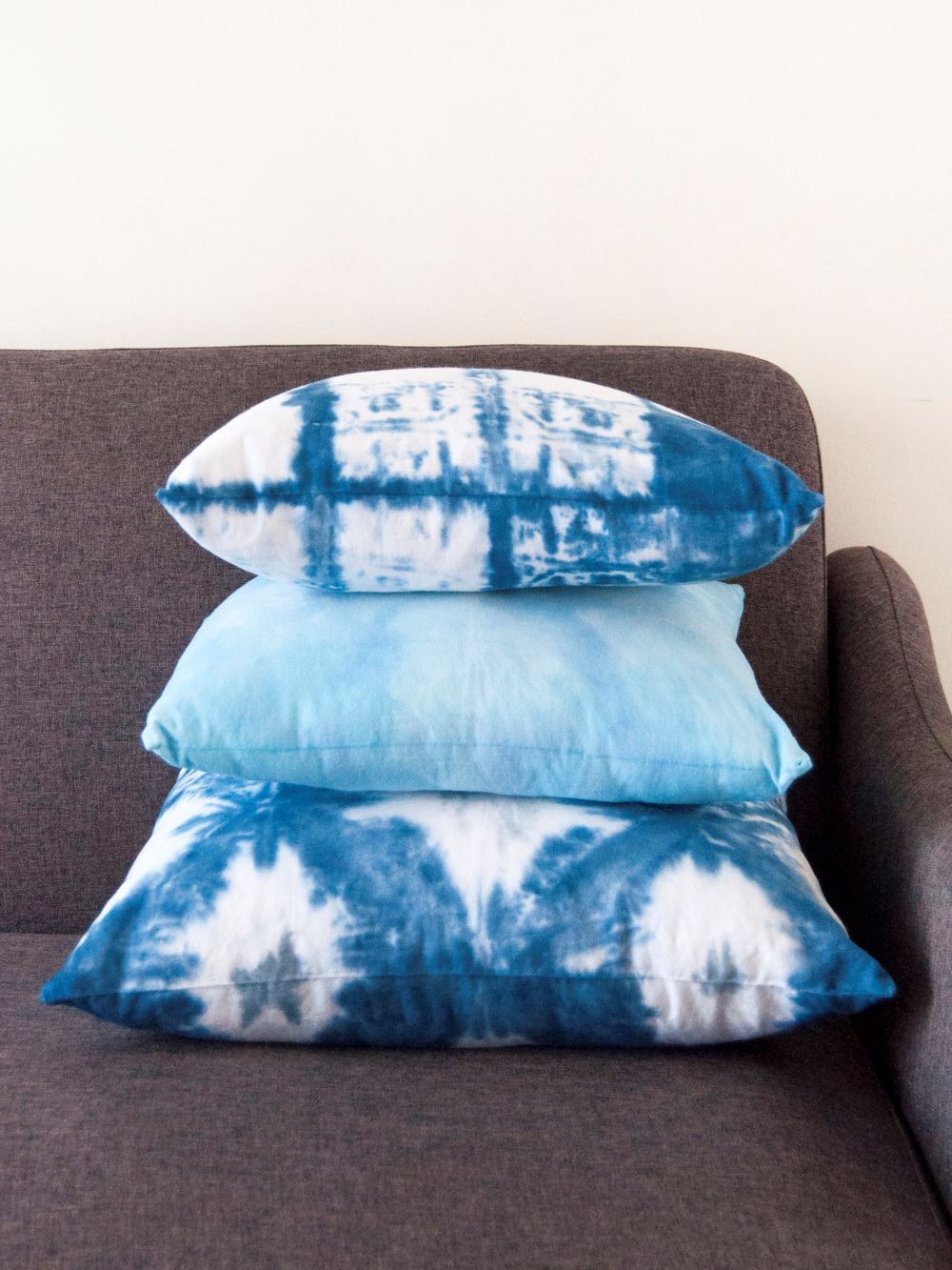 Tulip Winter Shibori Tie-Dye Pillows