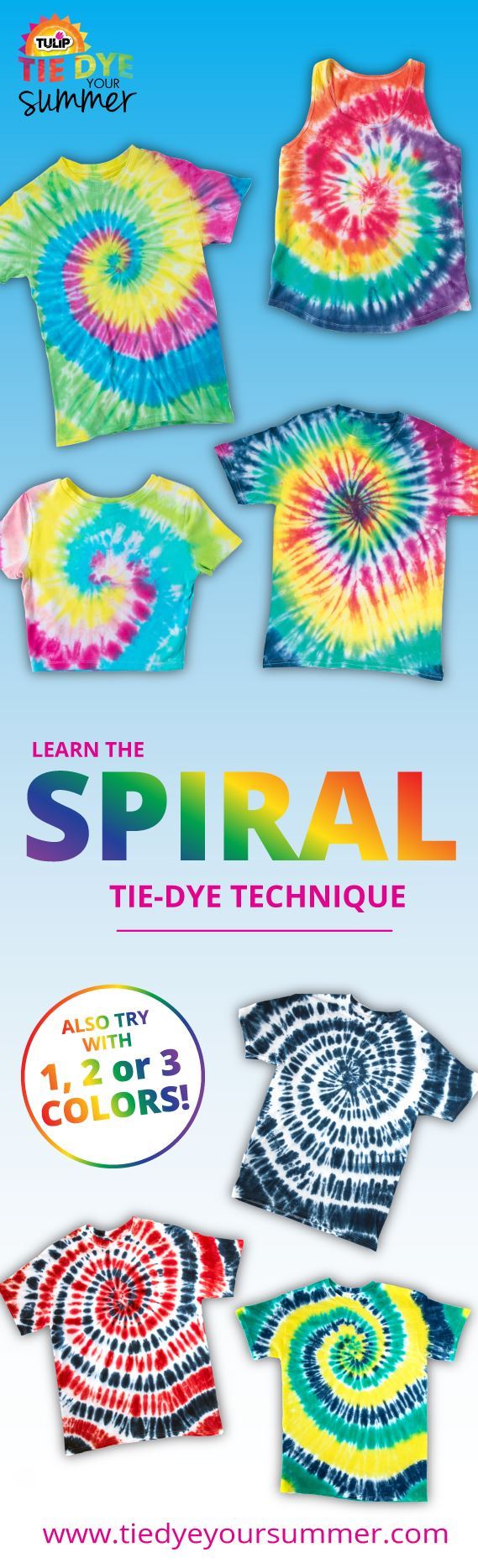 7 Spiral Tie-Dye Ideas