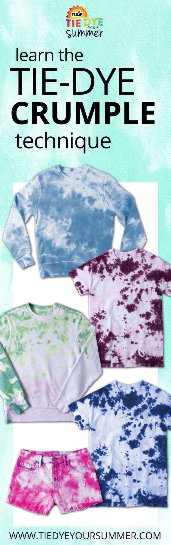 Tulip Crumple Tie-Dye Ideas