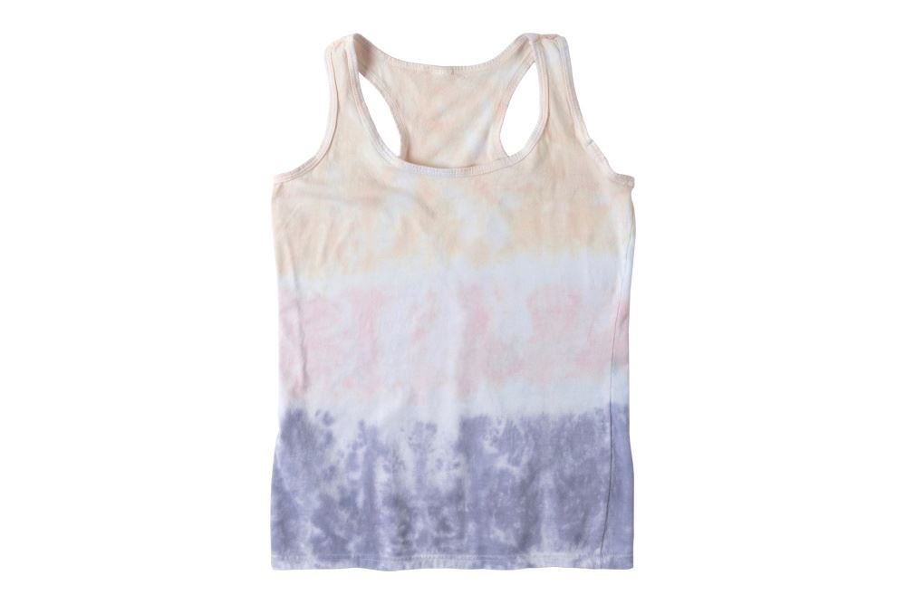 Striped Pastel Tie-Dye Tank Top