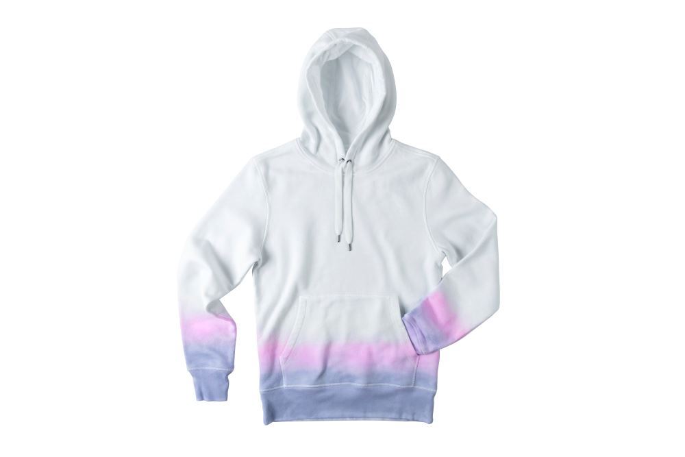 Striped Pastel Tie-Dye Hoodie