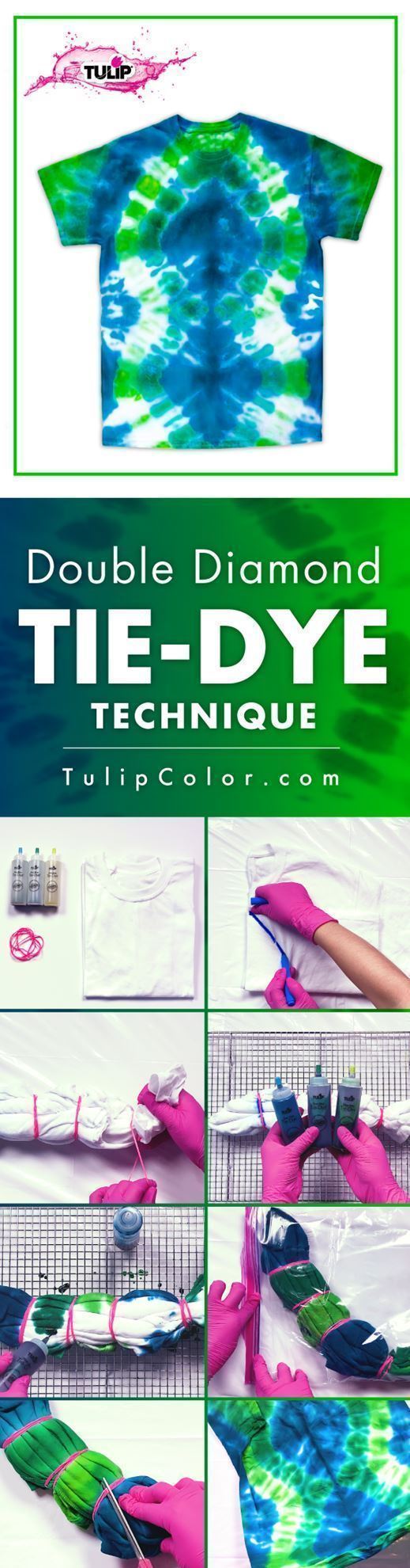 Diamond Tie-Dye Technique