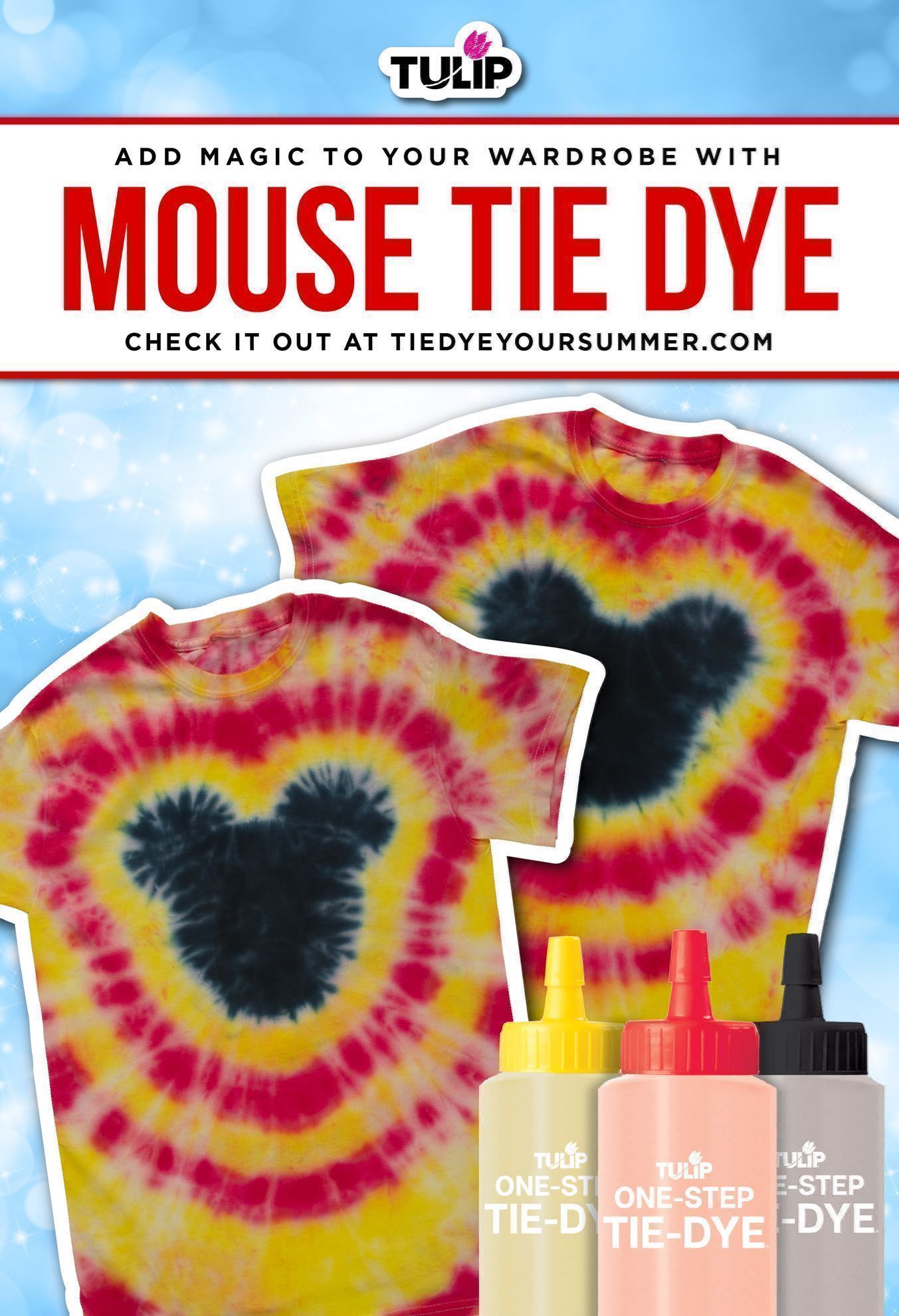 Mickey Mouse Tie-Dye Technique