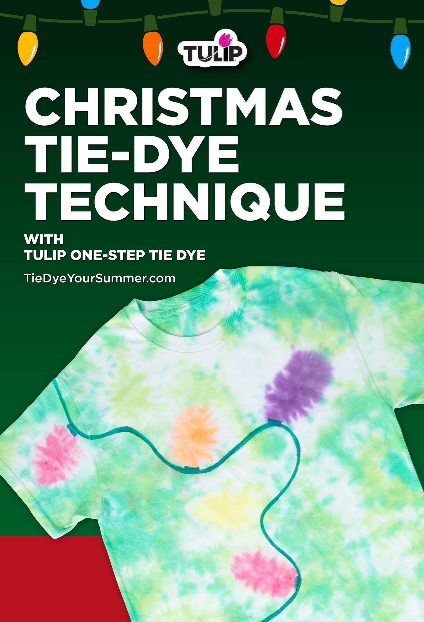 Christmas Tie-Dye Technique