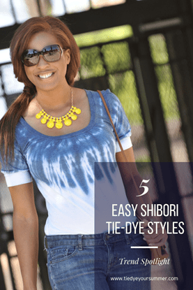 Picture of 5 Easy Shibori Tie Dye DIYs