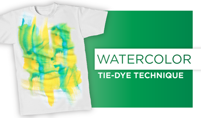 Watercolor Tie-Dye Colorwash Technique