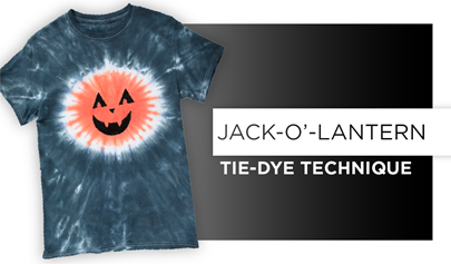 Jack-O-Lantern Tie-Dye Technique
