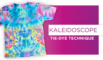 How to Kaleidoscope Ice Dye Tie Dye