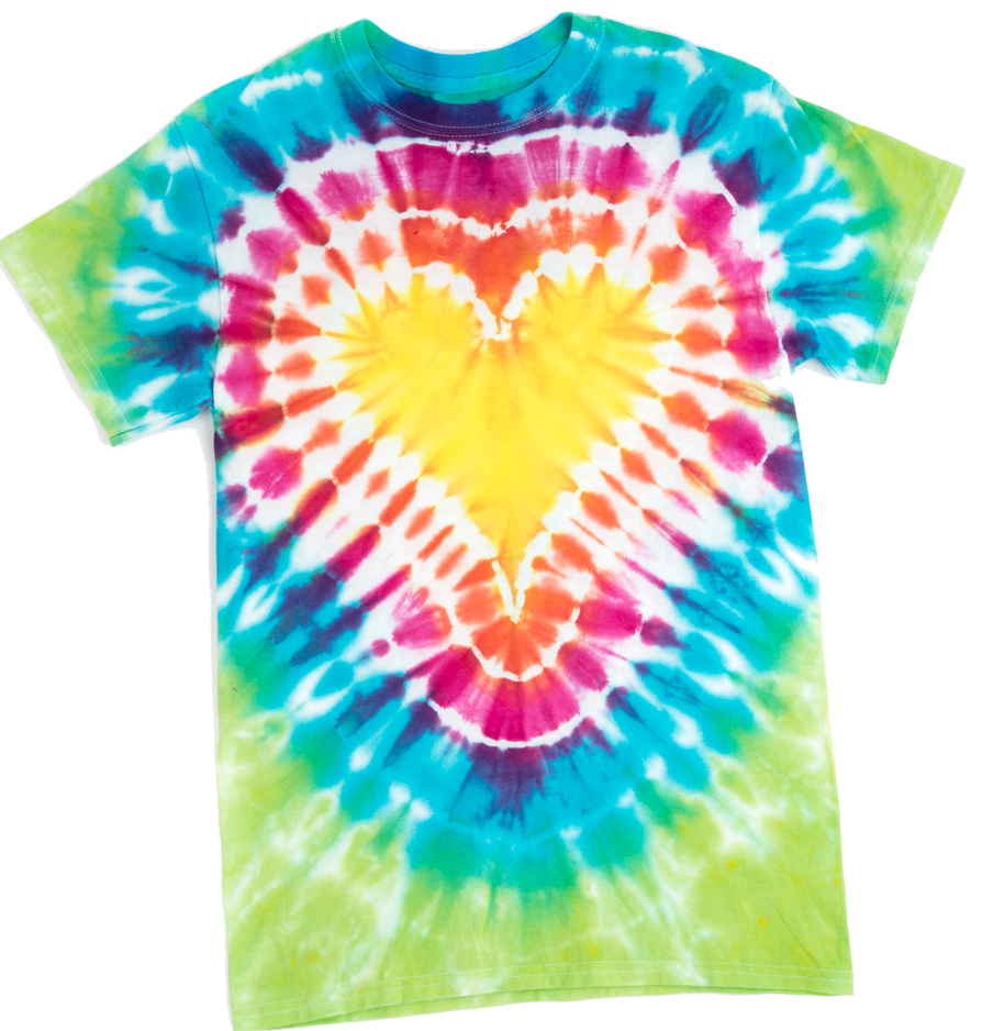 Picture of Heart Tie-Dye Technique